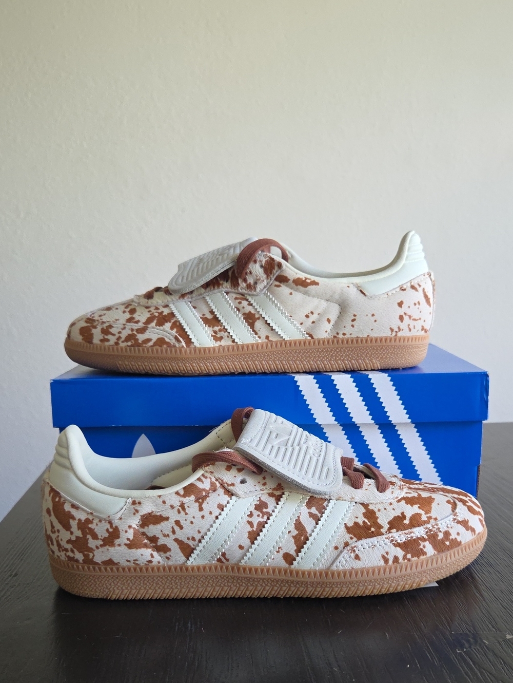 NWT Adidas Women's Samba LT 'Cow Print' Shoes JS3931 - Picture 10 of 14